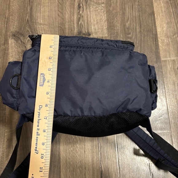 Y2K GAP Nylon Tech Backpack Rucksack Vintage 90s GORPcore Two Strap Navy Blue - Picture 14 of 15